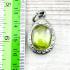 Leklai Naga Eye Crystal Magic Lucky Stone Oval Rich Win Green Thai Amulet #18454